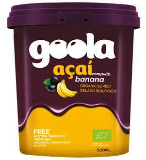 Goola Acai Sorbet w/Banana Organic 6 x 500ml